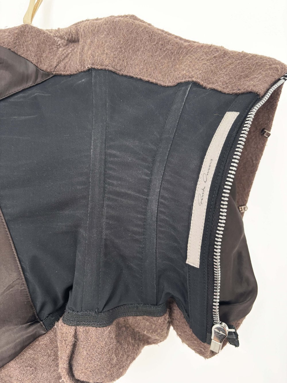 Rick Owens F/W 2018 draped corset top — JAMES VELORIA